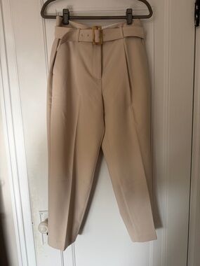 Ann Taylor New Cream Tailored Pants